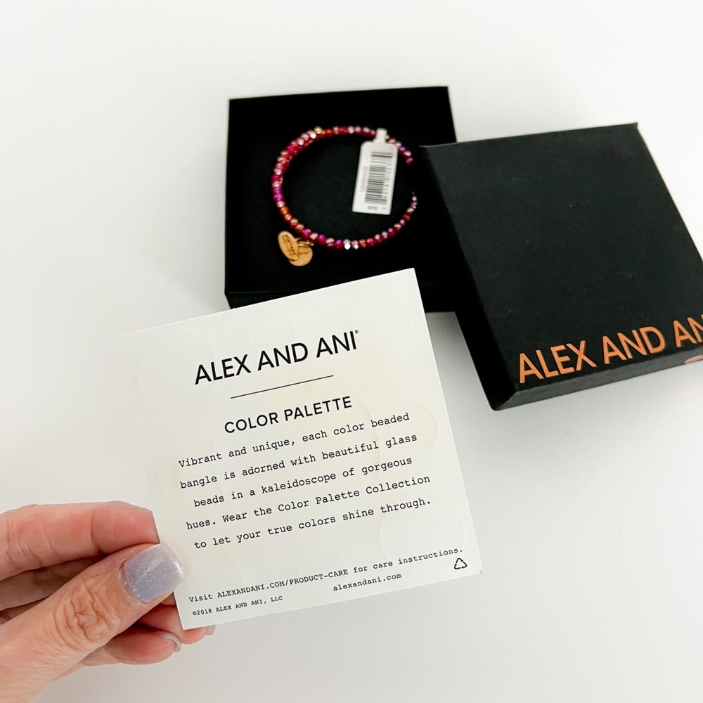 Alex and Ani Red Cosmic Crush Brilliance Wrap Bracelet - Picture 5 of 5